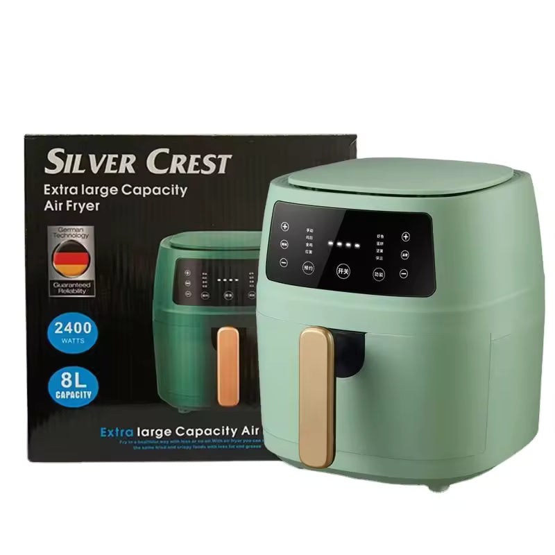 Silver Crest 8 Litre Air Fryer S-18 | Digital Air Fryer with Touch Control & Rapid Hot Air Technology