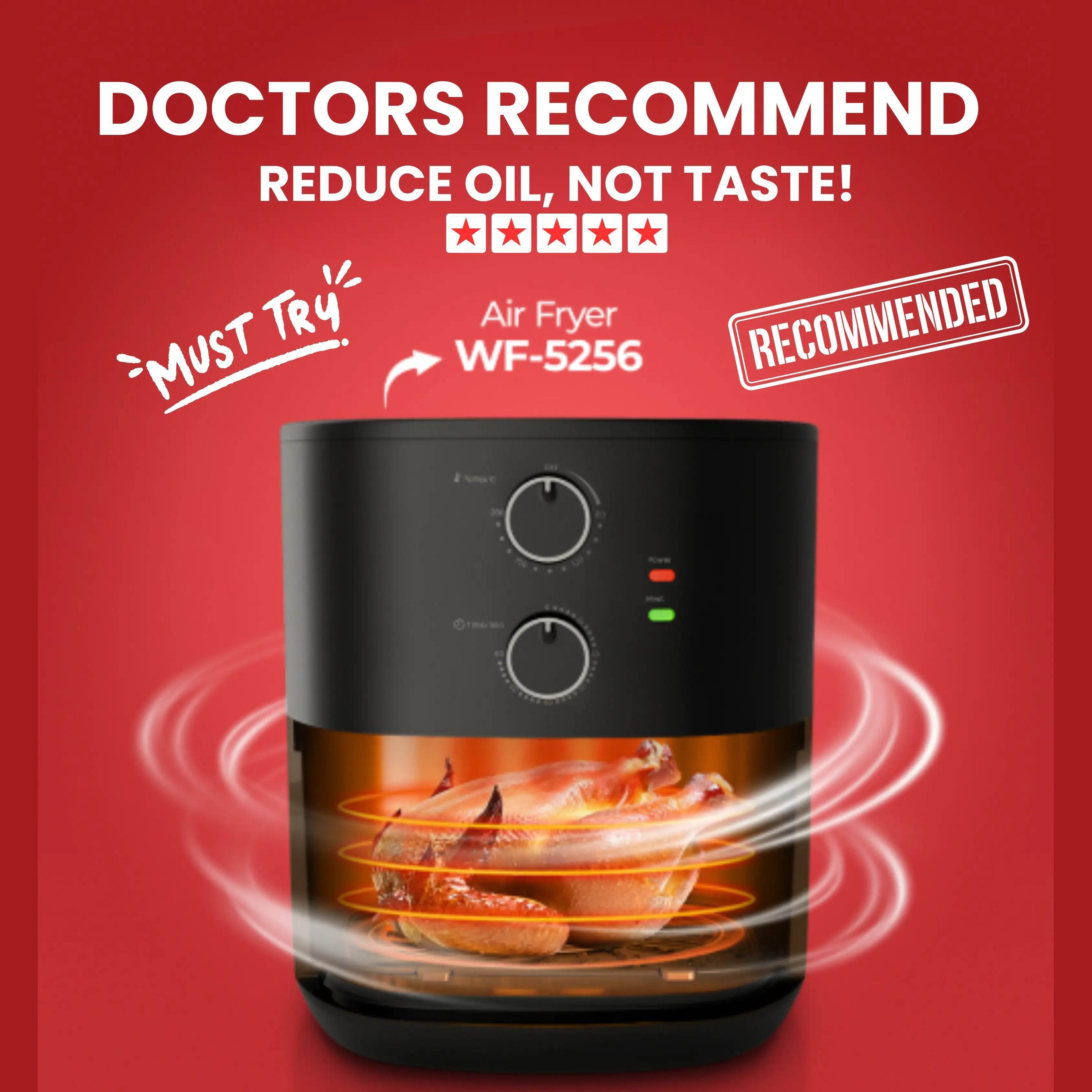 Westpoint Deluxe Air Fryer  “ WF-5253 (6L Capacity, Official Warranty) - Arvora Home – Buy Original Westpoint Appliances Online in Pakistan