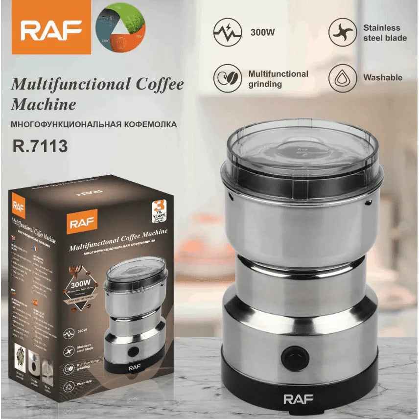 RAF 2-in-1 Electric Blender & Coffee Grinder | Multifunctional Spice, Herb, and Bean Grinder | Durable Stainless Steel Blades
